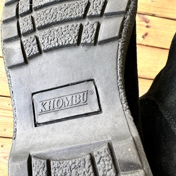 Khombu women’s black fur lined suede boots size 8.5 - Picture 9 of 12